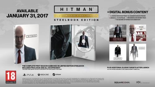 PS4 Hitman: The Complete First Season Day1 Steelbook Edition