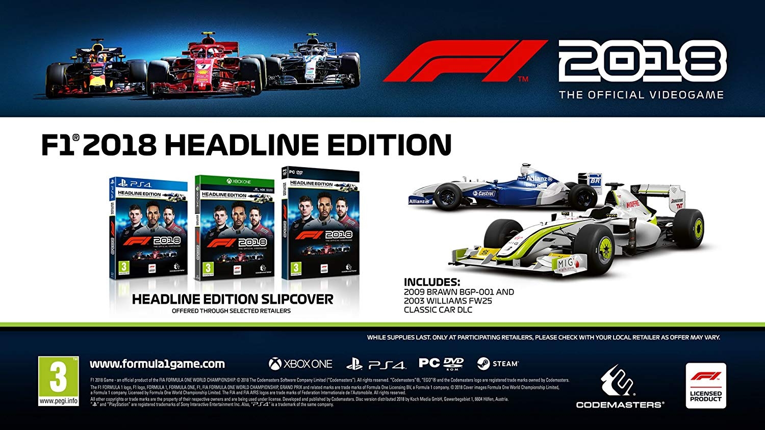 PS4 F1 2018 Headline Edition