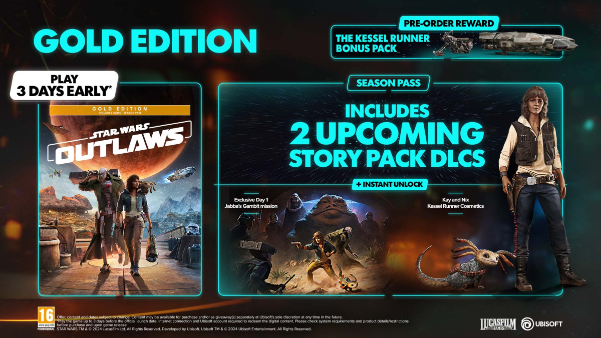 XBOXSeriesX Star Wars Outlaws Gold Edition + Pre-Order Bonus