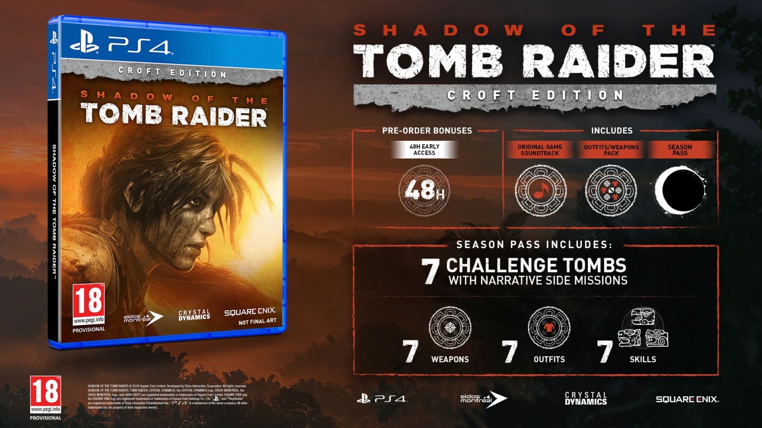 PS4 Shadow of the Tomb Raider Croft Edition