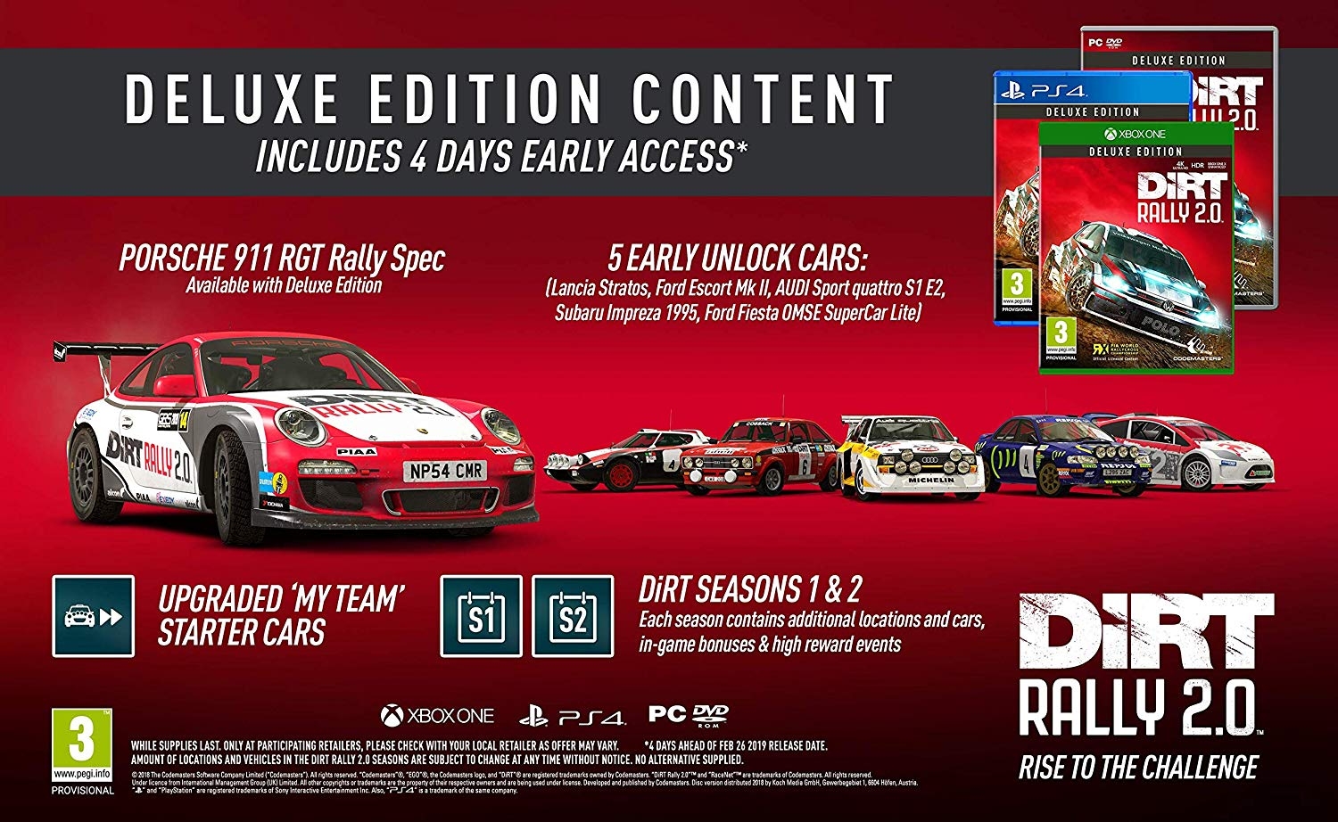 XBOXOne Dirt Rally 2.0 Deluxe Edition