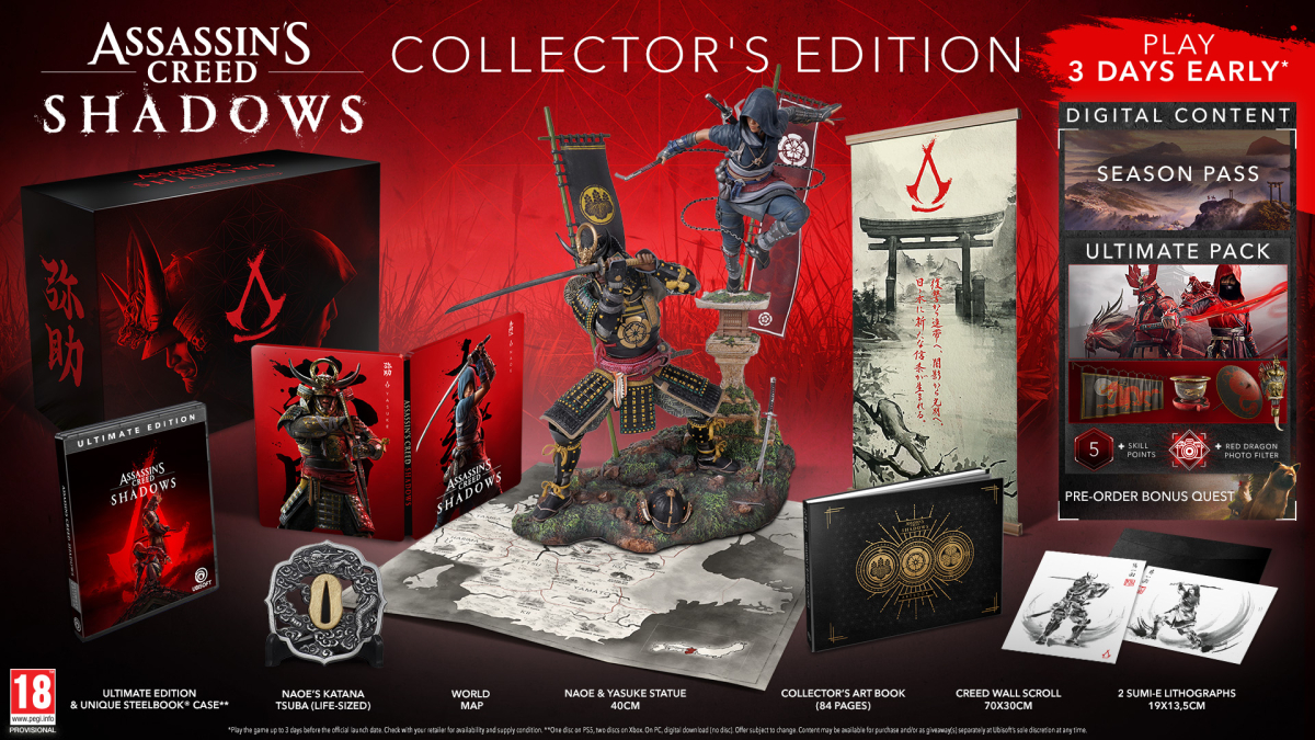 PS5 Assassin´s Creed Shadows Collector´s Edition + Pre-Order Bonus