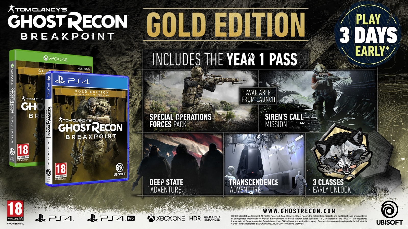 XBOXOne Ghost Recon Breakpoint Gold Edition