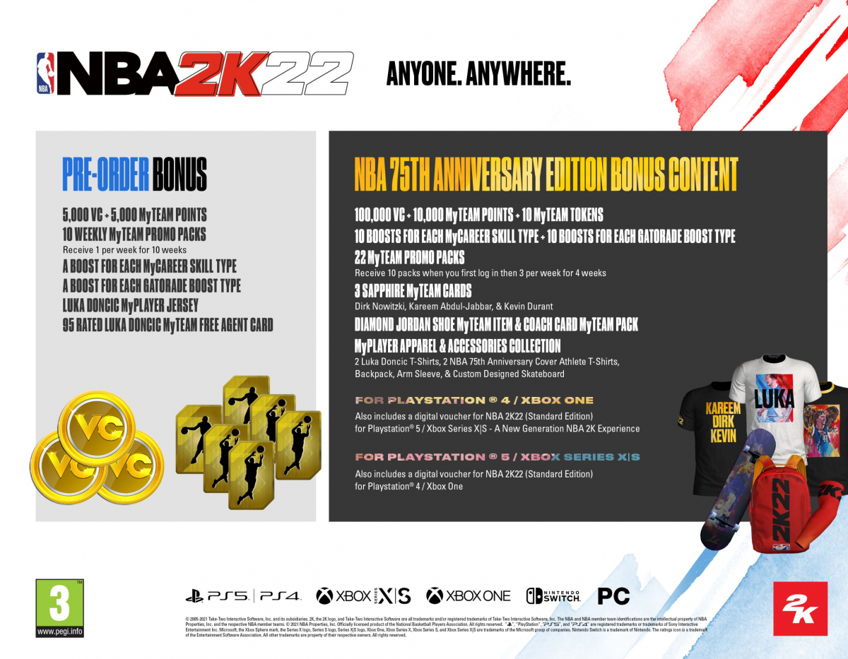 XBOXOne NBA 2K22 75th Anniversary Edition