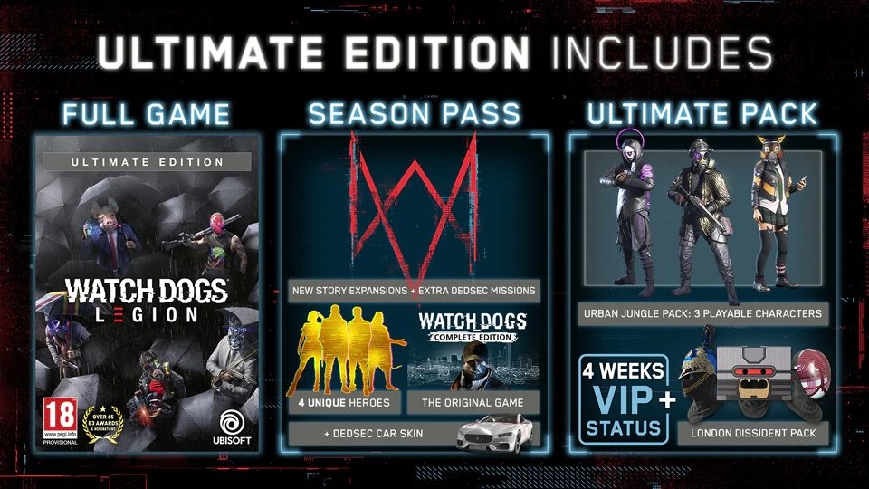 PS4 Watch Dogs Legion Ultimate Edition